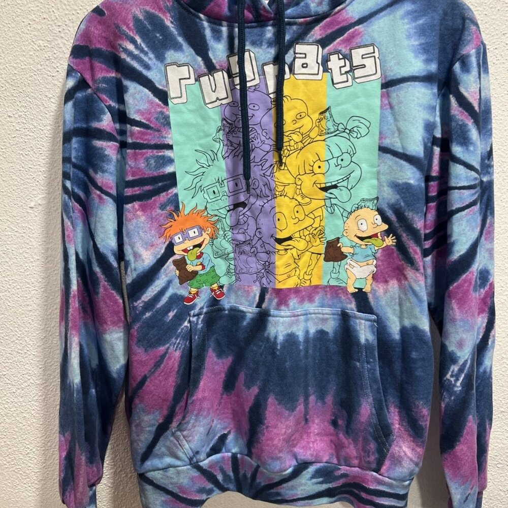 Rugrats Reptar Hoodie Sweat Shirt‎ S Chocolate Candy Bar Turns Tongue Green